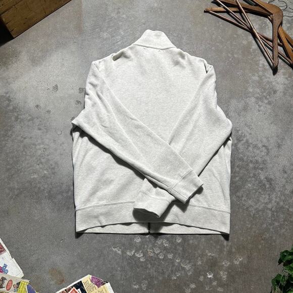 Vintage 90s Polo Ralph Lauren Sweater Mens Large Tan/Grey Full Zip Jacket - Picture 2 of 3